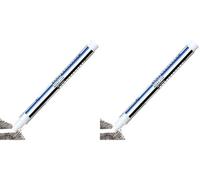 Stylo-gomme Tombow MONO Stick bleu-blanc-noir, gomme de précision avec pointe de 6,7 mm, rechargeable, mécanisme à pression, sans phtalates [EH-KM01] (Lot de 2)