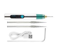 Stylo graveur pour les matériaux | Machine de gravure portable adaptée aux débutants, 3 réglages de vitesse, stylo de graveur rotatif rechargeable | pour artistes, bijoux, bois, verre, pierre