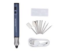 Stylo Gravure Électrique, Graveur Multifonction Mini avec Affichage LED, 3 Vitesses Réglables et 9 Têtes Incluses - Moteur Puissant, Protection Contre Surcharge, Précision et