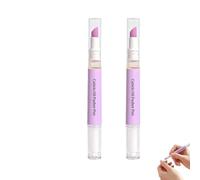 Stylo huile pour repousser les cuticules, stylo huile 2 en 1 pour éliminer les cuticules et nourrir les ongles, parfum lavande, traitement pour la croissance des ongles (2pcs)