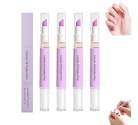 Stylo huile pour repousser les cuticules, stylo huile 2 en 1 pour éliminer les cuticules et nourrir les ongles, parfum lavande, traitement pour la croissance des ongles (4pcs)