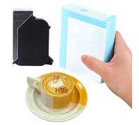 Stylo Jet d'Encre Comestible Portable, Imprimante Alimentaire pour Logos et Motifs, Mini Imprimante Latte Art Café pour Gâteaux, Cookies, Pain, Macarons, Chocolat, Décoration DIY,Red