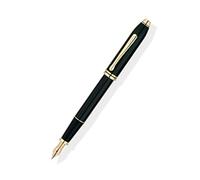 Cross Townsend Laque Noire Stylo Plume (Plume Moyenne )