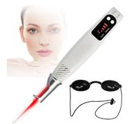 Stylo Laser Picoseconde à Lumière Bleue/Rouge Pour éliminer Les Acrochordons Et Les Taches Brunes. 9 Modes/4 Niveaux. Pour éliminer Les Pigments, Les Cicatrices,Red