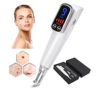Stylo Laser Picoseconde Professionnel, LumièRe Rouge Bleue, Stylo Pour Détatouage,Taches De Rousseur,Taches Brunes,Mélanine, 9 Niveaux De FréQuence + 4 Niveaux D'Intensité, écran Tactile,Blue