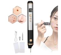Stylo Laser Plasma à 15 Niveaux,Stylo Pour éLiminer Les Taches De Rousseur,Les Grains De Beauté Et Les Verrues,Pour Les LèVres,Les Mains,Les Yeux,Le Cou,Le Visage Et Le Nez,Sûr Et Indolore