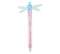 Stylo libellule Gleaming Wings, stylos libellule avec ailes mobiles (bleu) | Stylo fantaisie libellule Fidget avec corps translucide, stylos à clic ailes de libellule pour journal, école, fournitures