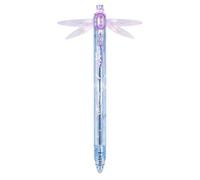 Stylo libellule Gleaming Wings, stylos libellule avec ailes mobiles | Stylo fantaisie libellule Fidget avec corps translucide, stylos à clic ailes de libellule pour journal, école, fournitures