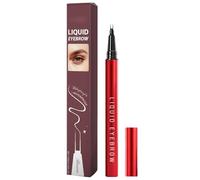 Stylo liquide pour sourcils - Résistant à la transpiration pointe double pinceau maquillage pigmenté, stylo remplisseur pour sourcils pleins semblables aux cheveux - Pour femmes, adultes, amoureux