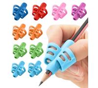 Stylo Lot de 10 poignées de crayon pour enfants - Parfaits pour l'écriture manuscrite - Couleurs assorties - Idéal pour l'école à domicile et les outils d'écriture préscolaire - Excellent cadeau de