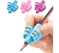 Stylo Lot de 3 porte-crayons pour enfants - Parfaits pour l'école à domicile et la maternelle - Cadeaux de Noël assortis (violet, bleu, rose)