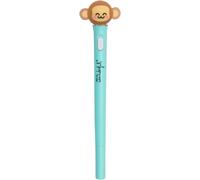 Stylo Lumineux - Singe - Fabriqué En Pvc Et Plastique Pet - Stylo Noir - Stylo Avec Une Lumière