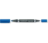 Stylo Lumocolor Duo Permanent 348 F.-M. Bleu Pointe 1,5mm Staedtler