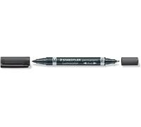 Stylo Lumocolor Duo Permanent 348 F.-M. Noir Pointe 1,5mm Staedtler
