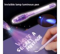 Stylo Magique 2 En 1 À Encre Invisible, Lumière Uv, Graffiti, Créatif, Lumineux, Argent, Brille Dans La Nuit, Jouets Pour Enfants