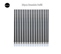 Stylo Magique Effaçable 0.5mm Pour Étudiants,Tige De Recharge Bleu Noir,Stylo De Papeterie Remplaçable,Stylo Gel D'encre,Outils De Pratique Pour Copie - Type [C4]-20pcs-Black