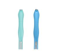 Stylo magnétique 3 en 1 en forme de cœur pour nail art - Cœur, nouvelles formes rondes et lignes, outil magnétique amélioré pour vernis gel œil de chat, aide à la pointe française, idéal pour le