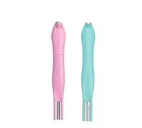 Stylo magnétique 3 en 1 en forme de cœur pour nail art - Cœur, nouvelles formes rondes et lignes, outil magnétique amélioré pour vernis gel œil de chat, aide à la pointe française, idéal pour le