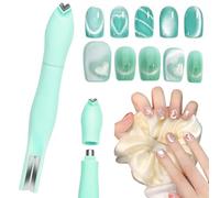 Stylo magnétique œil de chat vert 3 en 1, outil magnétique polyvalent pour vernis gel œil de chat, accessoires multifonctionnels ronds en forme de cœur pour studio, maison, bricolage