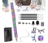 Stylo Magnetique Magic Pen, Fidget Pen, Multifonctionnel Stylo Aimanté, Magnétique Créatifs Drôle, cadeaux pour Hommes, Femmes ou Adolescent