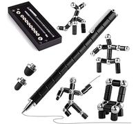 Stylo Magnetique Magic Pen, Stylo Aimanté Magnétique, Stylo Ementer Anti Stress, Fidget Magnet Pen magnétique, Créatifs Fidgi Magnetic Pen, cadeaux pour Hommes, Femmes ou Adolescent (Noire)
