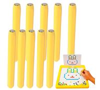 Stylo Magnétique | Stylo De Dessin Portable | Stylo De Carte Magnétique Magnapad De Remplacement | 10 Paquet De Pénis Jaune Pour Enfants Apprendre Jouet Art Écriture Doodle Fun
