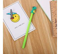 Stylo Marqueur À Encre En Gel De Dinosaure, Petit Stylo Kawaii En Silicone Souple, Fournitures De Papeterie Scolaires Et De Bureau, 4 Pièces/Lot