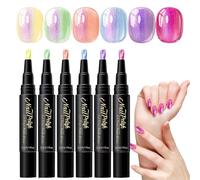 Stylo Marqueur à Ongles Crayon Gel Pailleté 6 Couleurs