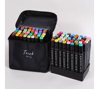 Stylo Marqueur Artistique Tactile À Base D'alcool, 36 Couleurs, 5 Générations, Double Tête, À L'huile, Pour Étudiants