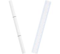 Stylo Marqueur Blanc Double Embout avec Règle pour Tatouage Sourcils