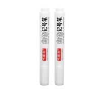 Stylo Marqueur Blanc En Métal Étanche,Stylo Gel En Plastique Huileux,Écriture Et Dessin,Stylo Graffiti,Cahier De Papeterie,Continu,1/6 Pièces - Type 2pcs White