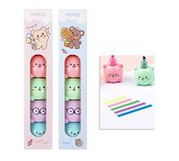 Stylo Marqueur Créatif En Forme D'ours,5 Couleurs/Boîte,Surligneur En Forme De Griffe De Chat,Mignon Étudiant,Ligne Cadeau Couleur,Fournitures De Stylo À Main - Type C