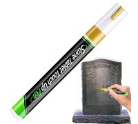 Stylo marqueur de pierre tombale doré, stylo de retouche de pierre étanche pour restaurer les inscriptions funéraires décolorées, stylos de peinture de coloriage de lettrage funéraire, séchage rapide