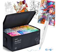 Stylo marqueur Ohu Illustration 320 couleurs pinceau et pointe fine Honolulu ...