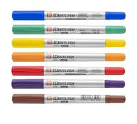 Sakura Marqueur permanent Identi-Pen Dual Point double pointe extra-fine brun