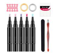 Stylo marqueur pour ongles - Pointe fine et durable à longue durée | Stylo Liner dessin des ongles femmes | Voyage de travail fête usage intérieur école petite amie épouse amie sœur fille