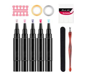 Stylo marqueur pour ongles - Pointe fine et durable à longue durée | Stylo Liner dessin des ongles femmes | Voyage de travail fête usage intérieur école petite amie épouse amie sœur fille