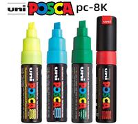 Stylo marqueur Uni Posca PC-8K POP, 1 pièce, marqueur publicitaire/Graffiti à base d'eau, plumes de 8mm, caractères, plumone lumineux et coloré PC-8K Violet