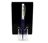 Stylo Minéraux Béryl Morganite Du Brésil. Couleur Bleu Marine.