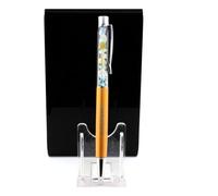 Stylo Minéraux Béryl Morganite Du Brésil. Couleur Jaune Doré.