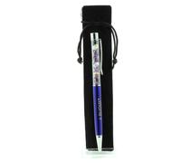 Stylo Minéraux Charoïte De Russie. Couleur Bleu Marine.