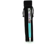 Stylo Minéraux Charoïte De Russie. Couleur Bleu Turquoise.