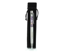Stylo Minéraux Charoïte De Russie. Couleur Gris.