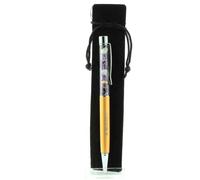 Stylo Minéraux Charoïte De Russie. Couleur Jaune Doré.