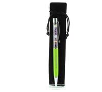 Stylo Minéraux Charoïte De Russie. Couleur Vert Pomme.