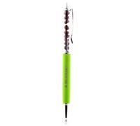 Stylo Minéraux Grenat Du Mozambique. Couleur Vert Pomme.