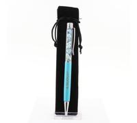Stylo Minéraux Larimar De République Dominicaine. Couleur Bleu Turquoise.