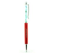 Stylo Minéraux Larimar De République Dominicaine. Couleur Rouge.