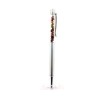 Stylo Minéraux Tourmaline Multicolore Brut Zambie. Couleur Gris.