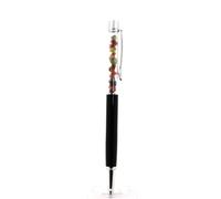 Stylo Minéraux Tourmaline Multicolore Brut Zambie. Couleur Noir.